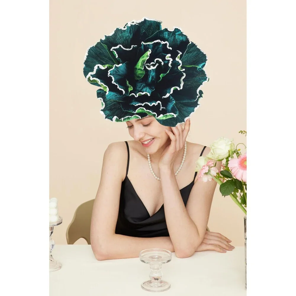Gionforsy Large Flower Fascinators Hat Tea Party Hats for Women Derby Hat OS